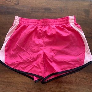 Pink athletic shorts